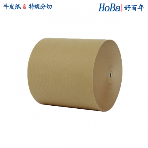 Ribbed kraft paper roll